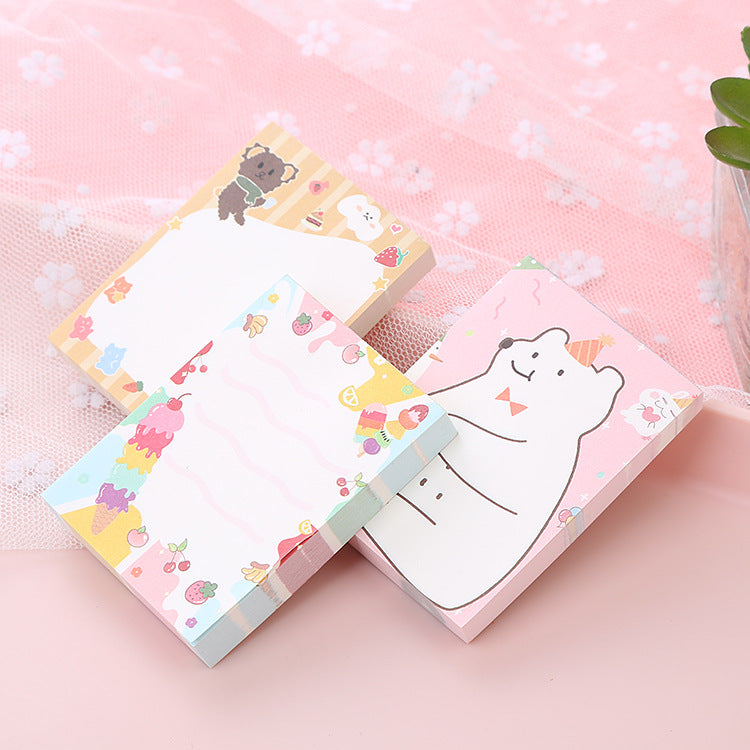 Cute Cartoon Bear Note Pad
