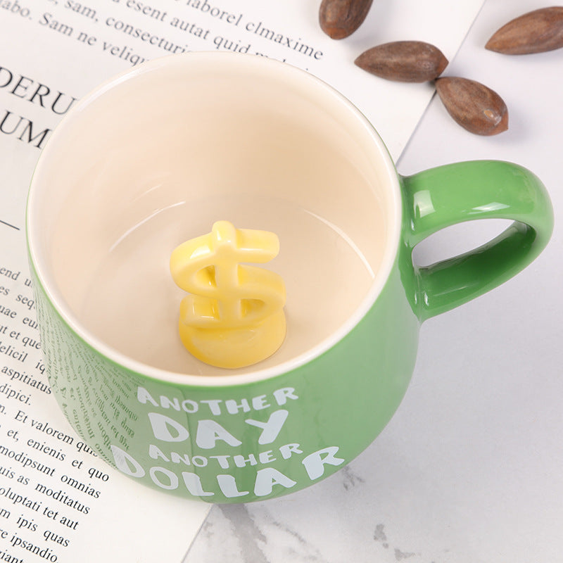 3D动物内嵌陶瓷马克杯 - 可爱卡哇伊茶杯