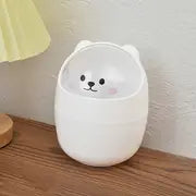 Kawaii Desktop Trash Can and Pencil Holder
