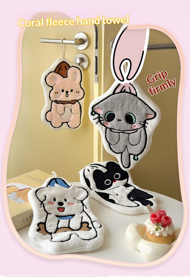 Cute Cat Hand Towel