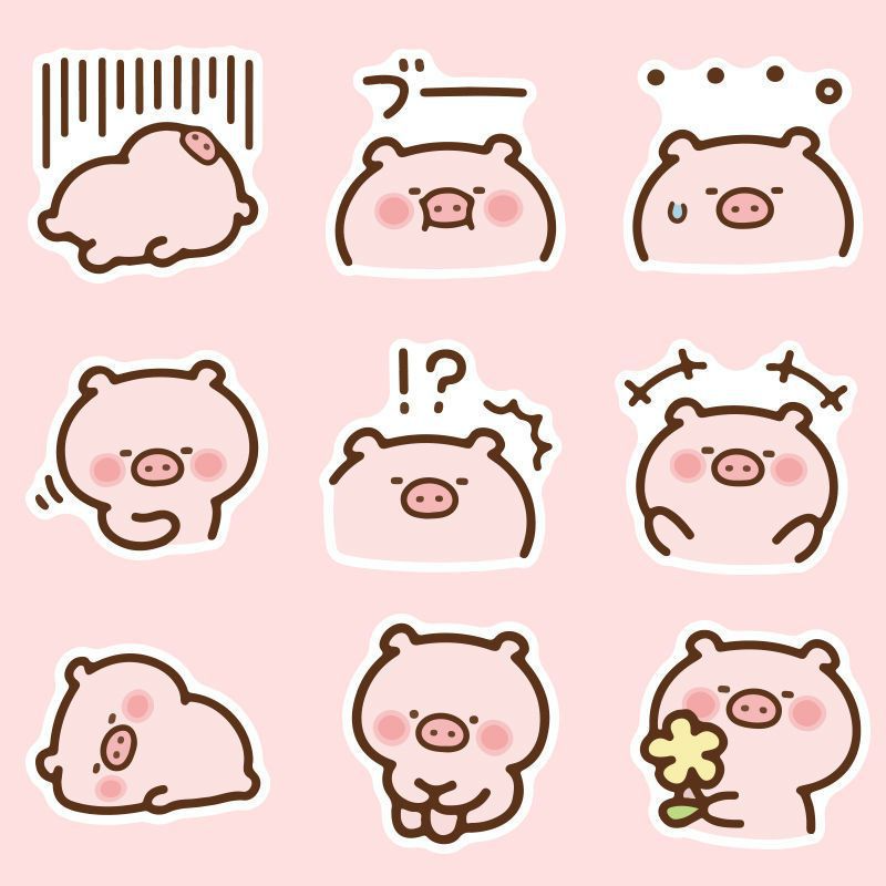 Jungo the Pig 40 Pack Stickers