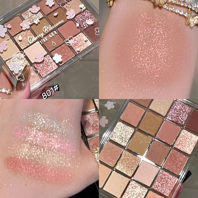 Sakura Glitter Eyeshadow Palette