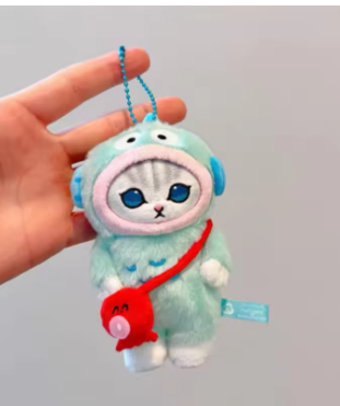 Kawaii Kitty Plush Keychain