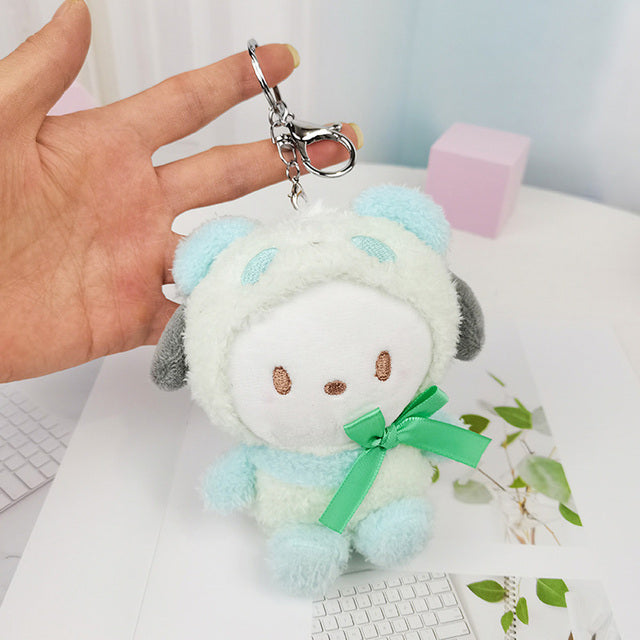 可爱毛绒玩偶钥匙扣