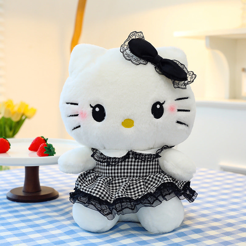 可爱小猫 - 格纹系列毛绒玩具