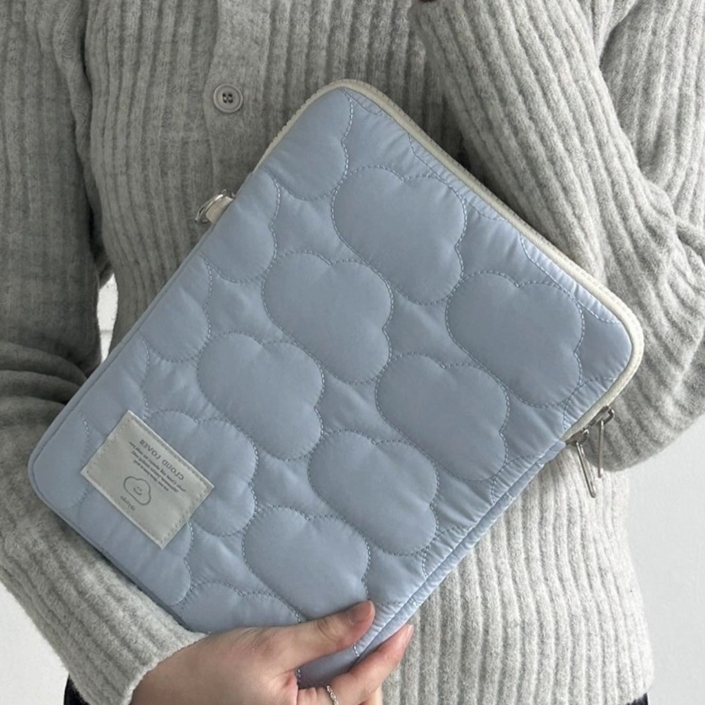Cloud Embroidery Notebook / Laptop Bag