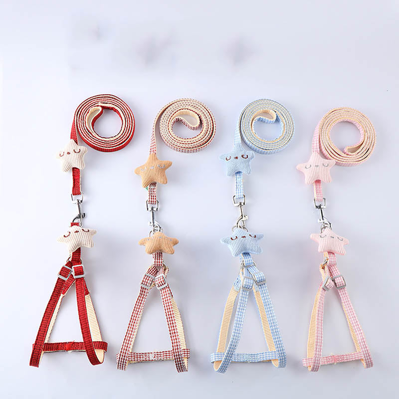 Cute Starfish Pet Harness and Leash