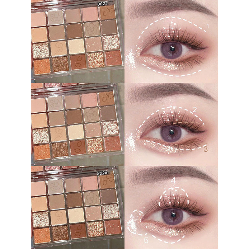 Sakura Glitter Eyeshadow Palette