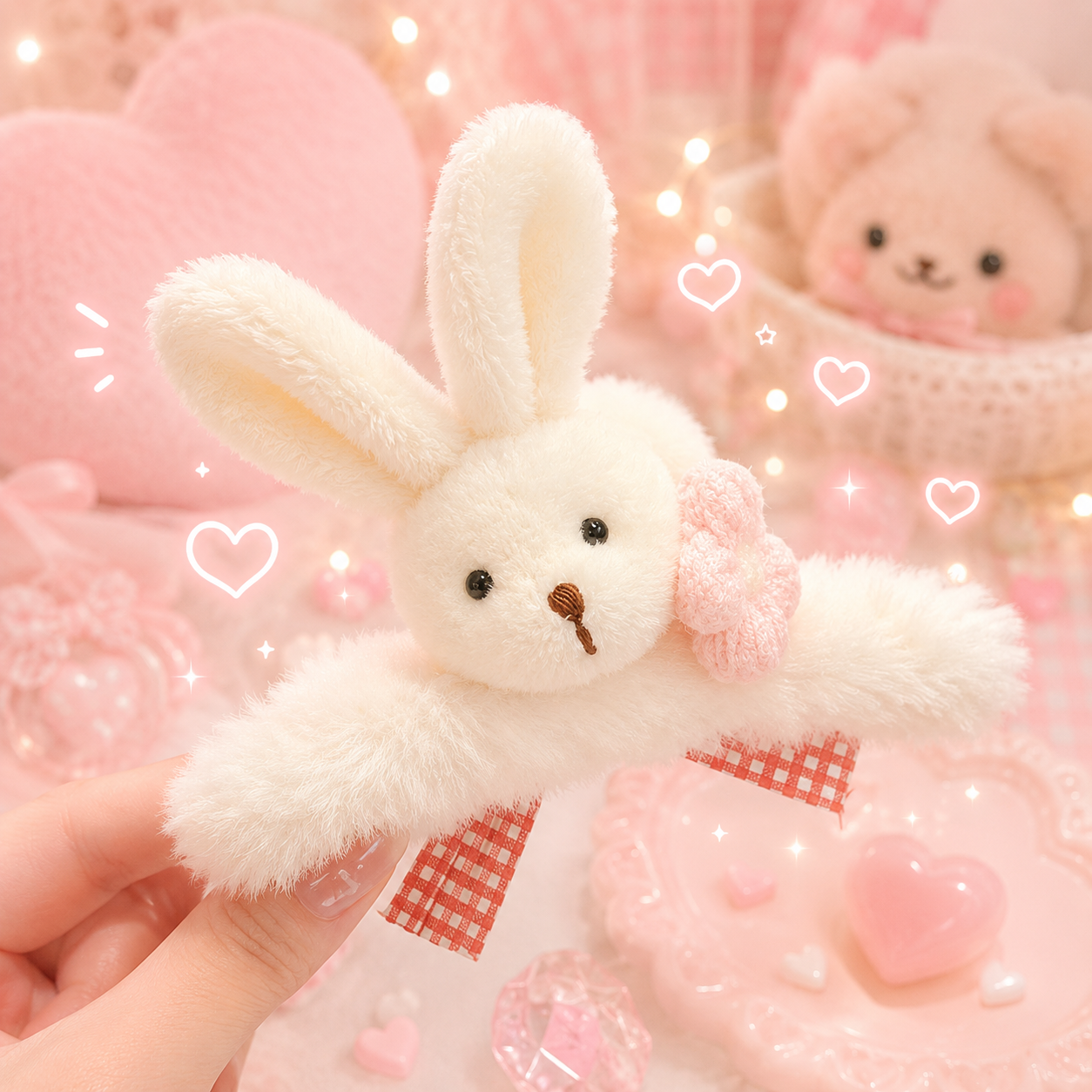 Cute Plush Hair Claw Clip