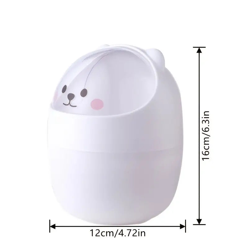 Kawaii Desktop Trash Can and Pencil Holder