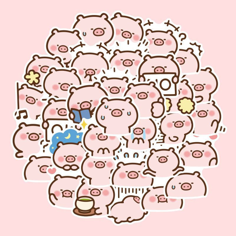 Jungo the Pig 40 Pack Stickers