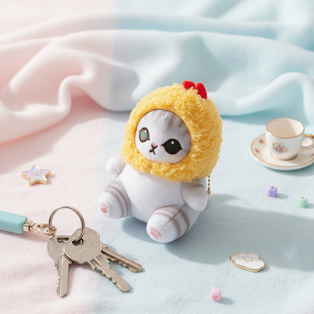 Cat Ocean Shrimp Cat Keychain - Keys