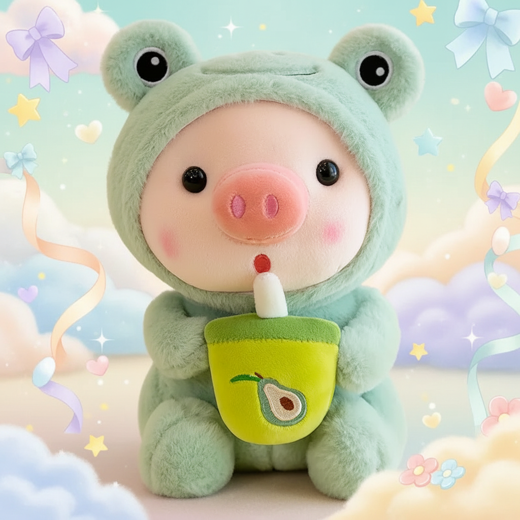 Frog Pig Plushie — Pastel Dreamy