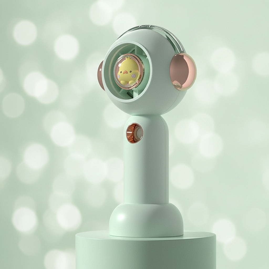 Green Fan - Kawaii