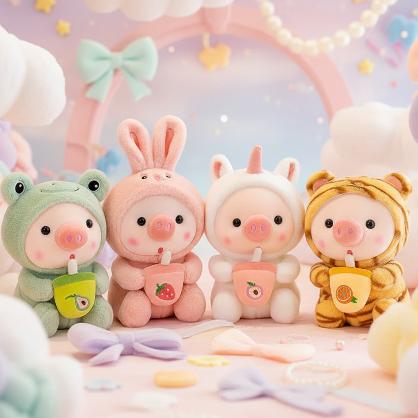 Jungo the Pig - Milk Tea Series Plushie