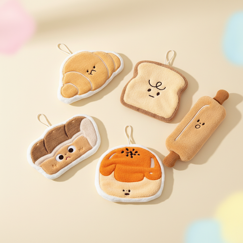Kayuno Kawaii Bread Hand Towels