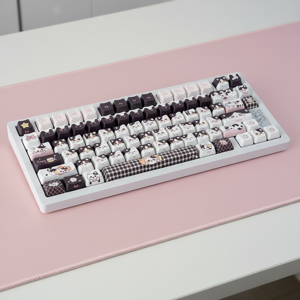Keycaps Flat Lay