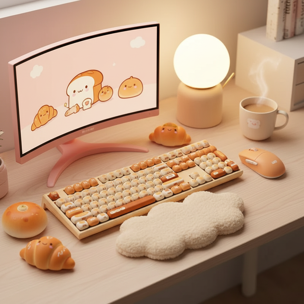 Mantou Paradise Kawaii Gaming Setup 1:1