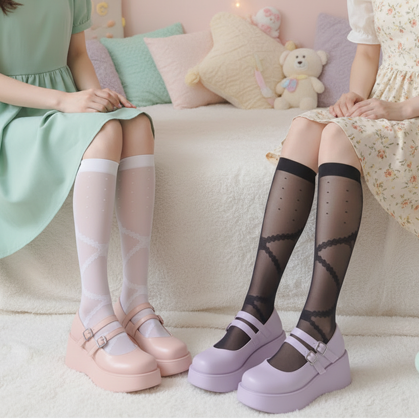 Two Girls — Kawaii Pastel Bedroom Setting